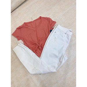 Distressed High Rise Skinny Jeans- Multi Size